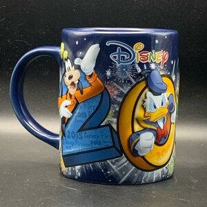 Vintage Disney Florida 2015 Jerry Leigh Coffee Mug Mickey Donald Goofy Pluto 3D